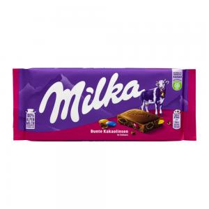 BARRA CHOCOLATE MILKA COM CONFETE (M&M) 100G (EUROPA)