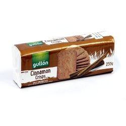 BOLACHA GULLON CINNAMON CRISPS 235G