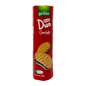 BOLACHA GULLON MEGA DUO RECHEIO CHOCOLATE 500G