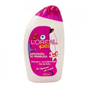 SHAMPOO INFANTIL LOREAL ELVIVE 3EM1 FRAMBOESA 265ML