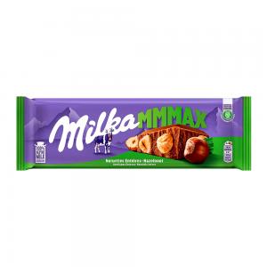 BARRA CHOCOLATE MILKA C/ AVELÃS INTEIRAS 270G