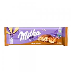 BARRA CHOCOLATE MILKA RECHEIO AMENDOIM E CARAMELO 276G (EUROPA)