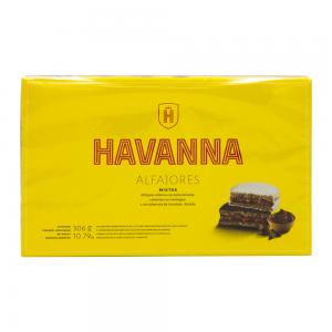 ALFAJOR HAVANNA MISTO BRANCO E PRETO 6X55G