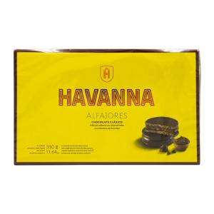 ALFAJOR HAVANNA RECHEIO DOCE DE LEITE COBERTURA CHOCOLATE AO LEITE 6X55G