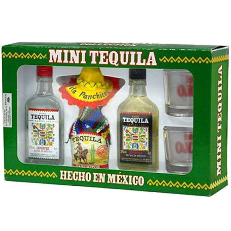 Botellitas, mini botellas y miniaturas de tequila blanco Ranchitos