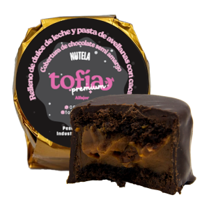 ALFAJOR TOFIA ARTESANAL NEGRO NUTELLA