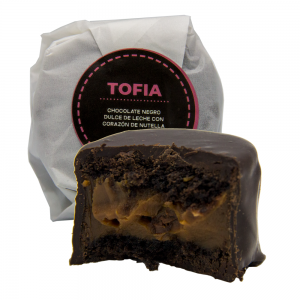 ALFAJOR TOFIA ARTESANAL NEGRO NUTELLA