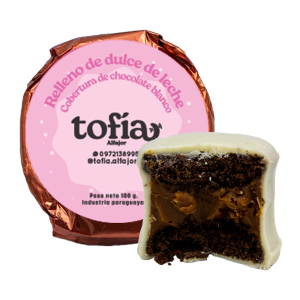 ALFAJOR TOFIA ARTESANAL BLANCO DULCE DE LECHE