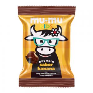 MINI BARRA DE CHOCOLATE NEUGEBAUER MU-MU KIDS SABOR BANANA 15,6G