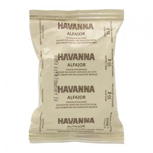 ALFAJOR HAVANNA RECHEIO DOCE DE LEITE COBERTURA CHOCOLATE BRANCO 55G