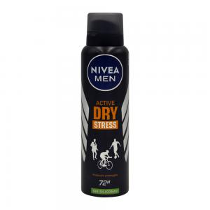 DESODORANTE SPRAY NIVEA MASCULINO ACTIVE DRY STRESS 150ML