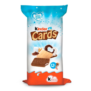 CHOCOLATE KINDER CARDS COM 12 UNIDADES 307G