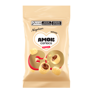 CHOCOLATE CROCANTE NEUGEBAUER AMOR CARIOCA GO CHOCOLATE BRANCO 40G