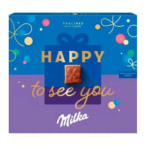 CHOCOLATE MILKA RECHEIO CREME DE LEITE HAPPY TO SEE YOU CAIXA 110G