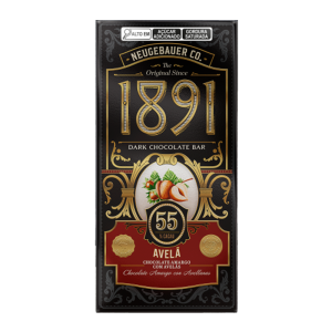 BARRA CHOCOLATE NEUGEBAUER 1891 55% AVELÃS 45G