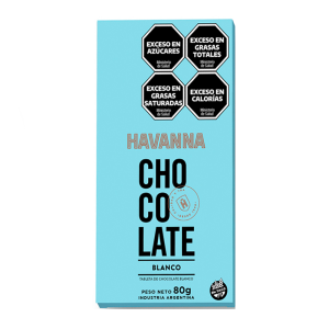 BARRA CHOCOLATE HAVANNA BRANCO 80G