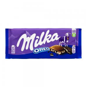 BARRA CHOCOLATE MILKA AO LEITE RECHEIO OREO 100G